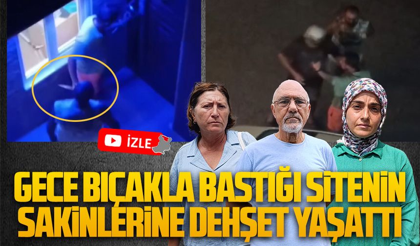 Karasu’da gece vakti gittiği site sakinlerini bıçakla tehdit etti