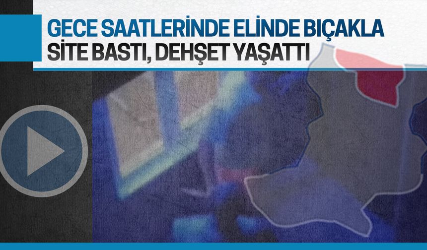 Karasu’da gece vakti gittiği site sakinlerini bıçakla tehdit etti