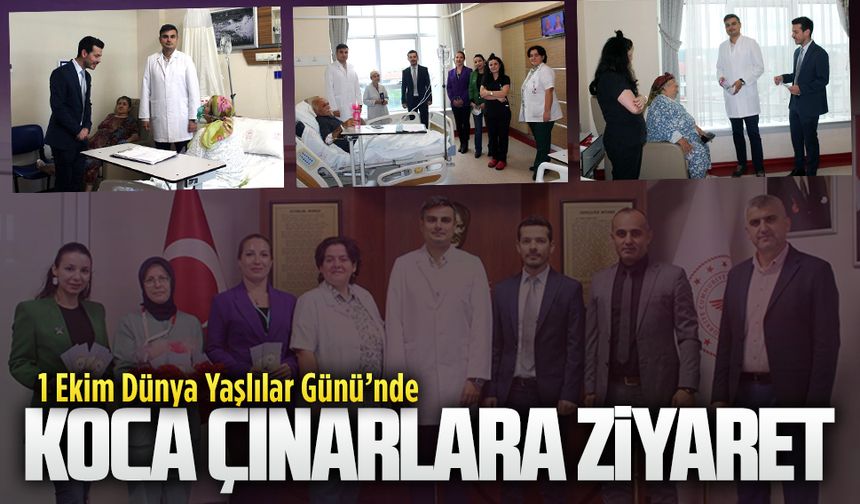 1 Ekim Dünya Yaşlılar Günü nedeniyle 65 yaş üstü hastalar ziyaret edildi