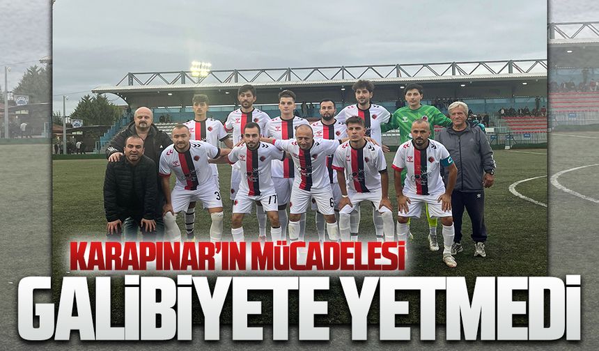 Karapınar’ın mücadelesi galibiyete yetmedi