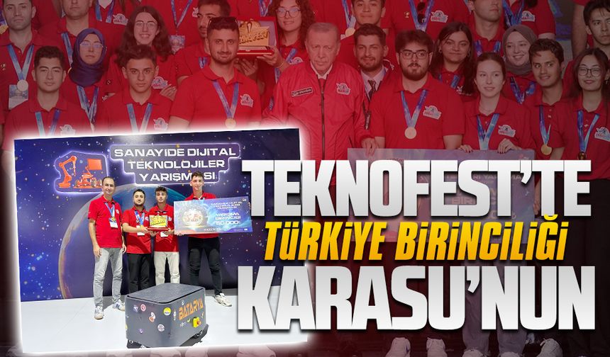 TEKNOFEST’te Türkiye birinciliği Karasu’nun