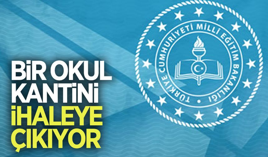 Şehit Üsteğmen İAAL kantini ihaleye çıkıyor