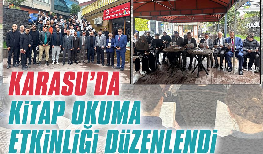 Karasu’da, kitap okuma etkinliği düzenlendi