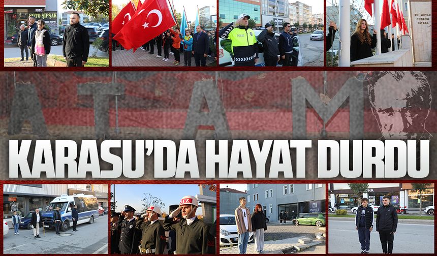 Karasu’da 10 Kasım Atatürk’ü Anma programı düzenlendi