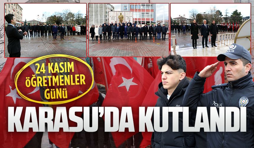 24 Kasım Öğretmenler Günü Karasu’da kutlandı