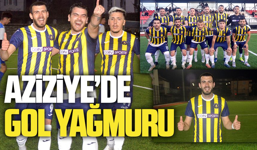 Aziziye’de gol yağmuru