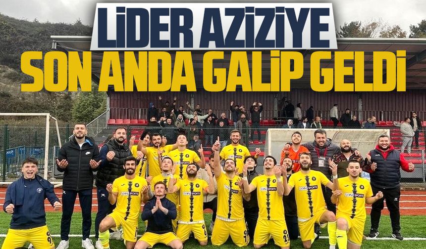 Lider Aziziye son anda galip geldi