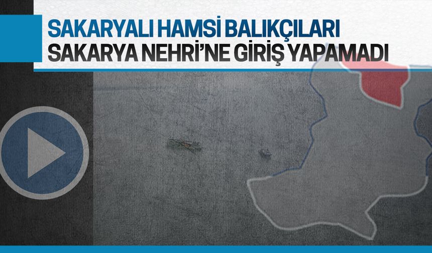 Sakaryalı hamsi teknelerine Karasu’da nehir engeli