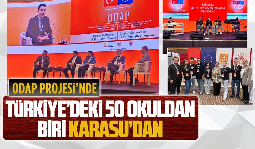 Şehit Üsteğmen İbrahim Abanoz Anadolu Lisesi, Odap Projesi’ni başarı ile tamamlandı