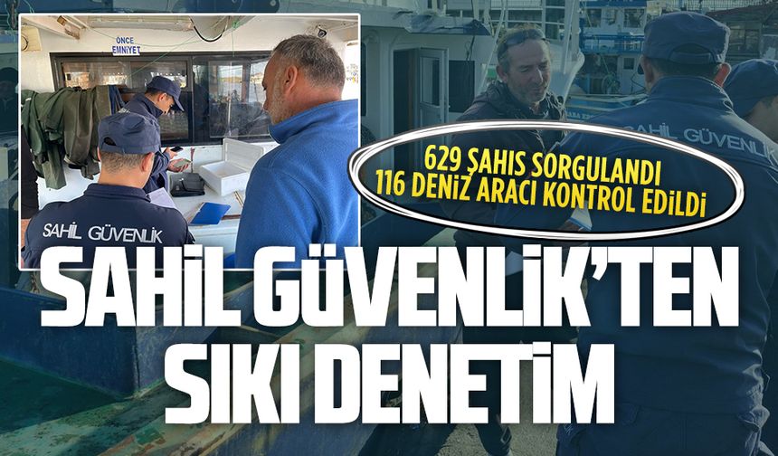 Sahil Güvenlik Komutanlığı’ndan denetim