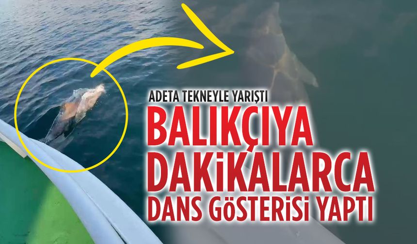 Karasulu balıkçıya, 20 dakika boyunca dans gösterisi sergiledi