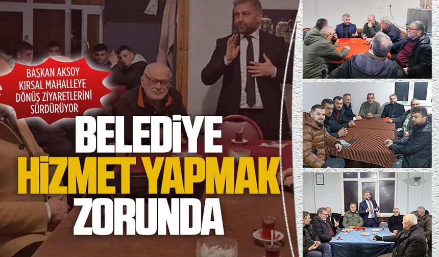 Başkan Murat Ali Aksoy, kırsal mahalleye dönüş ziyaretlerine devam ediyor