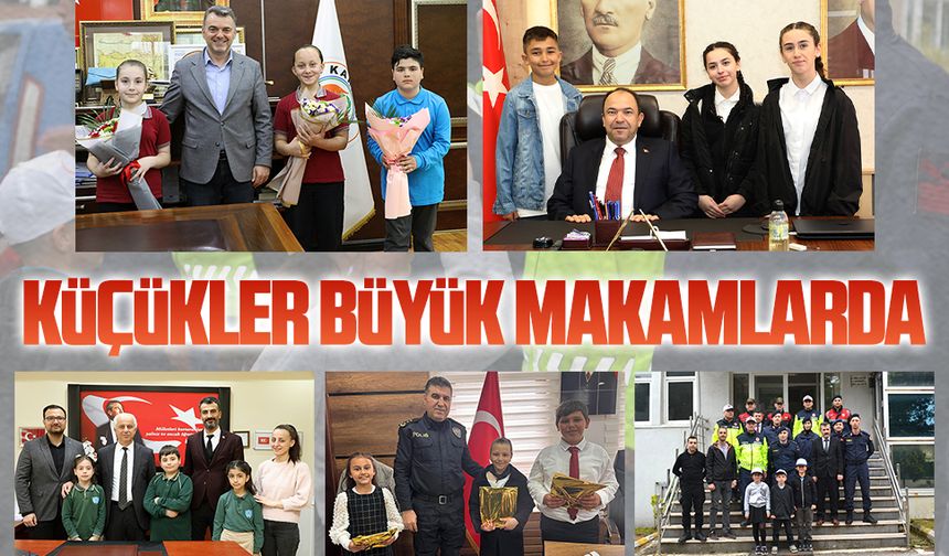 Karasu’da 23 Nisan’da sembolik koltuk değişimi gerçekleştirildi
