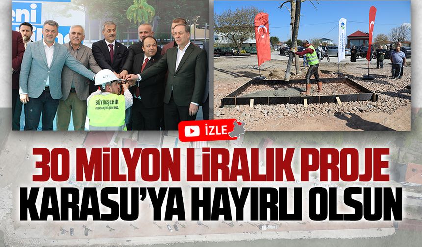 Karasu Sahil Düzenleme ve Rekreasyon Projesi’nin temeli atıldı