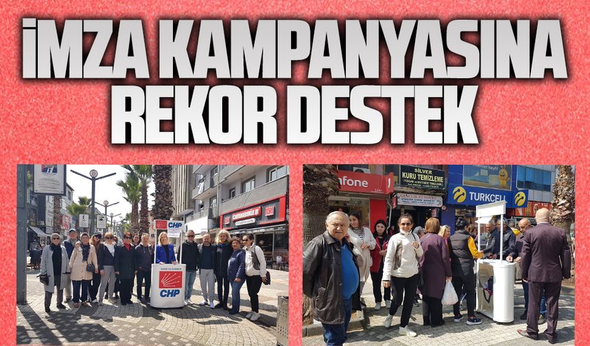 Karasu'da CHP'nin imza kampanyasına yoğun ilgi