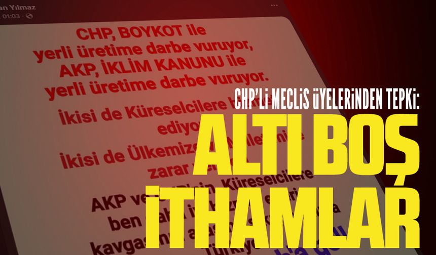 CHP’li meclis üyelerinden YRP’li Meclis Üyesi Adnan Yılmaz’a tepki
