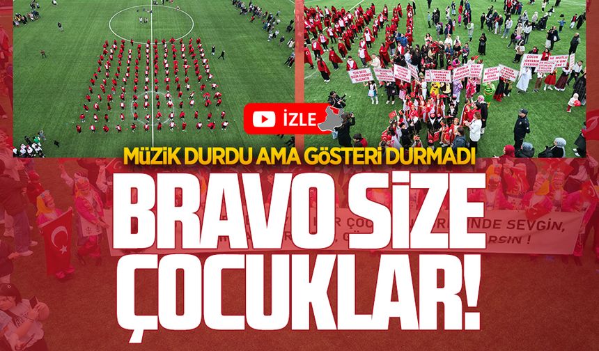 Final gösterisinde müzik durgu, gösteri durmadı