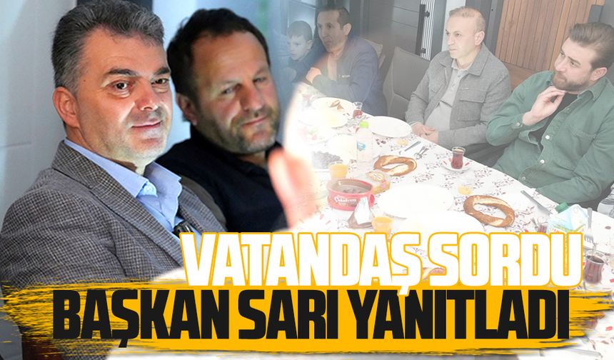 Vatandaş sordu, Başkan İshak Sarı yanıtladı