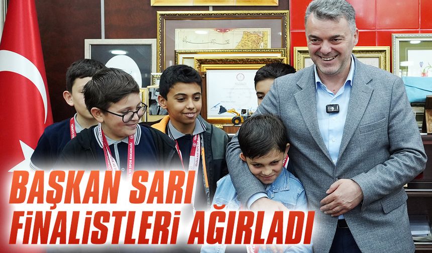İshak Sarı, Türkiye finaline yükselen öğrencileri ağırladı