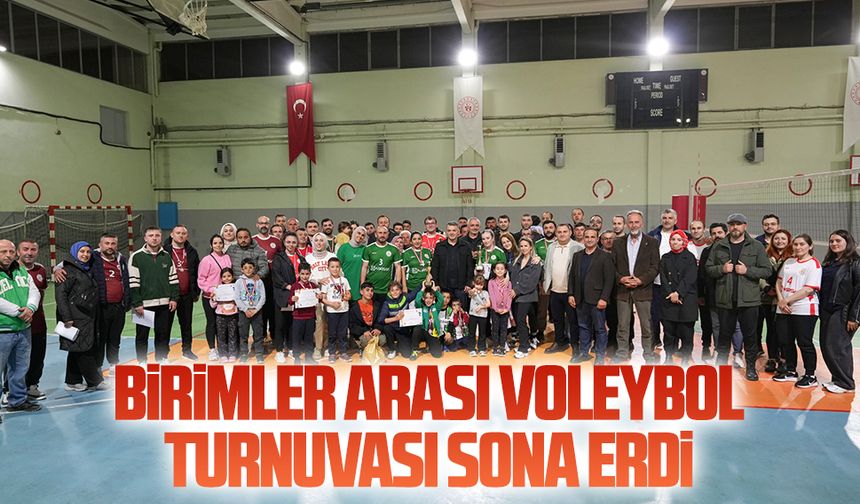 Birimler Arası Voleybol Turnuvası sona erdi