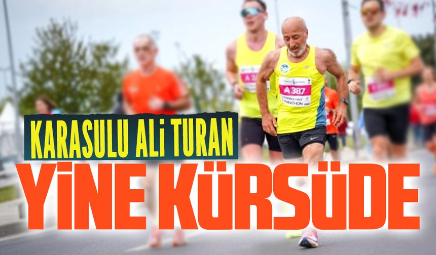 Karasulu Ali Turan İstanbul Yarı Maratonu’nda Türkiye ikincisi oldu