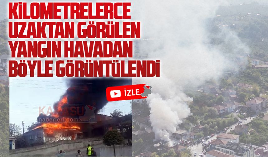 Müstakil ev alevlere teslim oldu