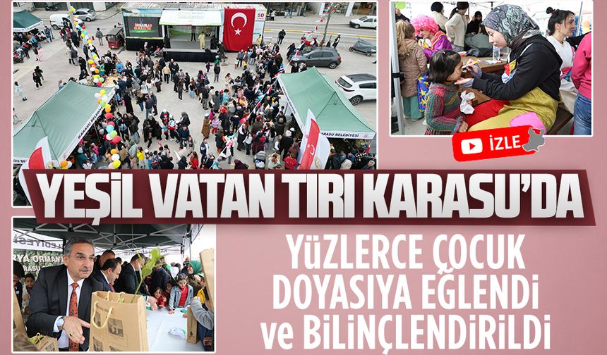 Yeşil Vatan Tırı, Sakarya’da Karasulu çocuklarla buluştu