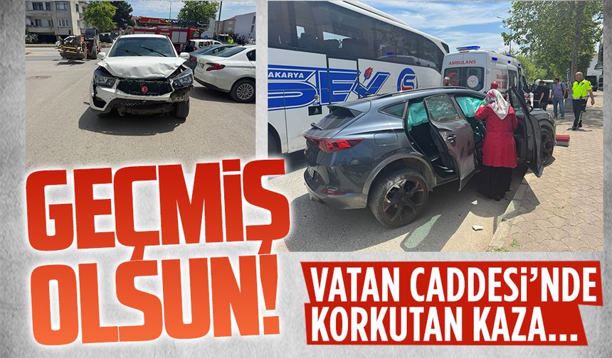 Vatan Caddesi’nde korkutan kaza