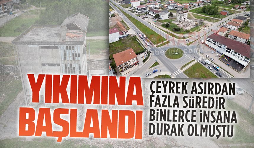 Binlerce insana durak olan Çağdaş fındık fabrikası yıkılıyor
