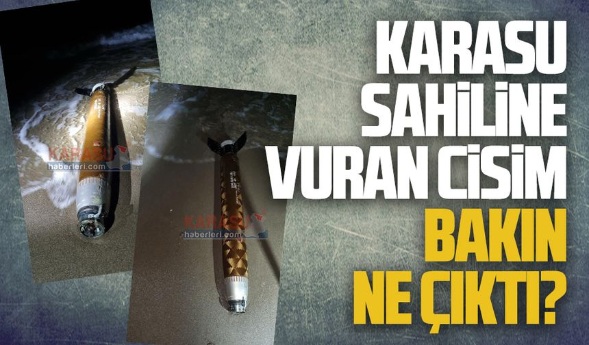 Karasu sahilinde şüpheli cisim