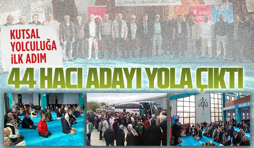 Karasu’da hacı adayları dualarla uğurlandı