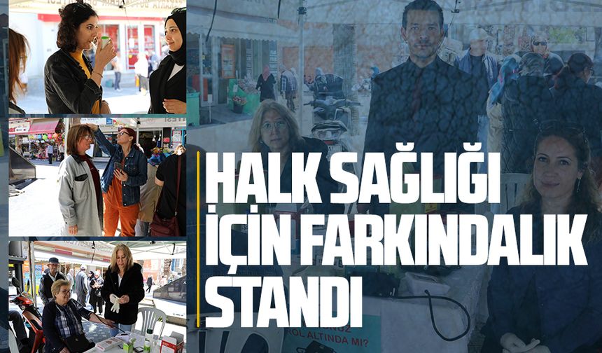 Karasu’da sağlık için bilinçlendirme standı kuruldu