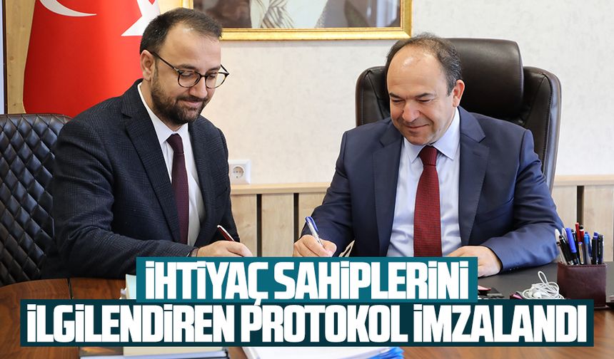 Kaymakamlık ve Büyükşehir arasında aşevi projesi protokolü imzalandı