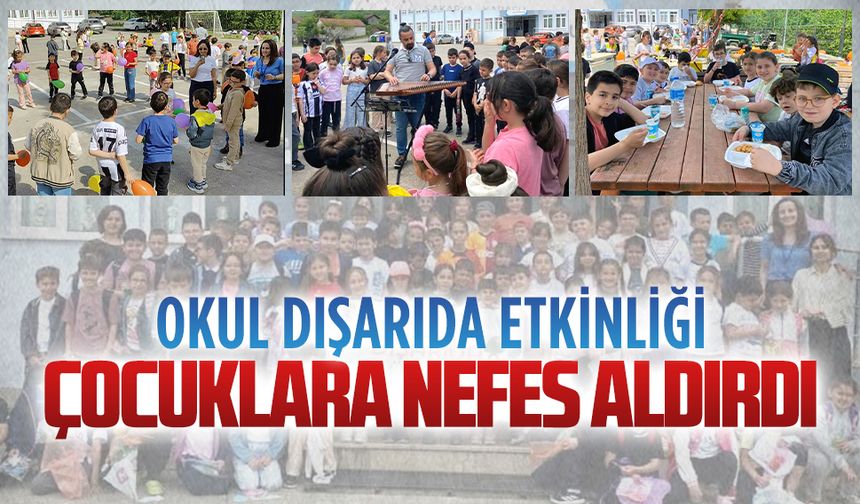 Kızılcık İlkokulu’ndan doğayla iç içe “Okul dışarıda” etkinliği
