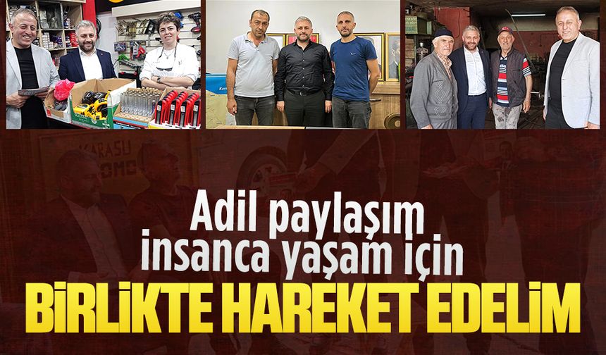Saadet Partisi Karasu İlçe Teşkilatı’ndan esnafa ve vatandaşa yakın temas