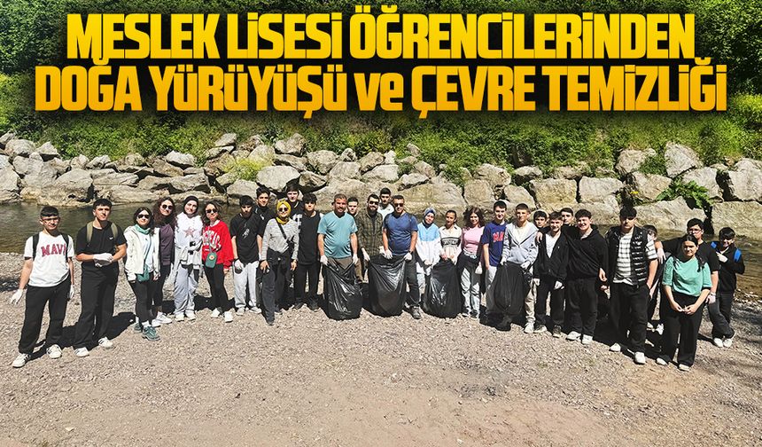 Karasu’da öğrencilerden doğa yürüyüşü ve çevre temizliği