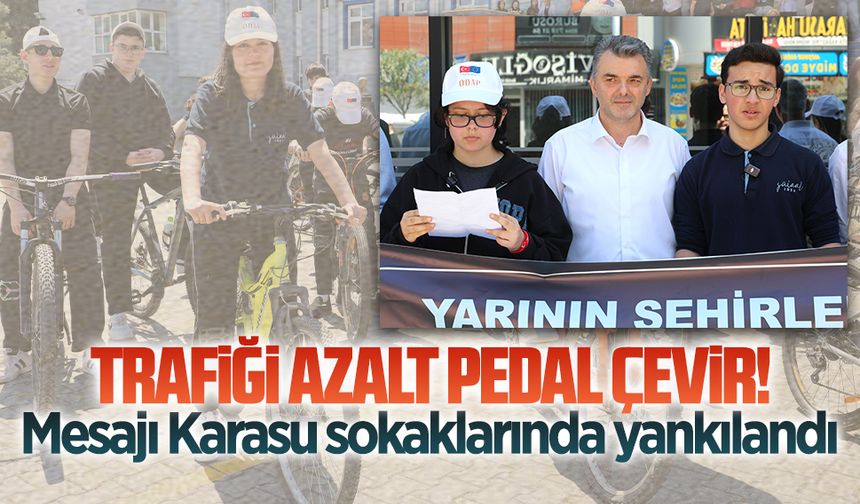 Bisiklet Kulübü öğrencileri Karasu’da sürdürülebilirlik için pedal çevirdiler