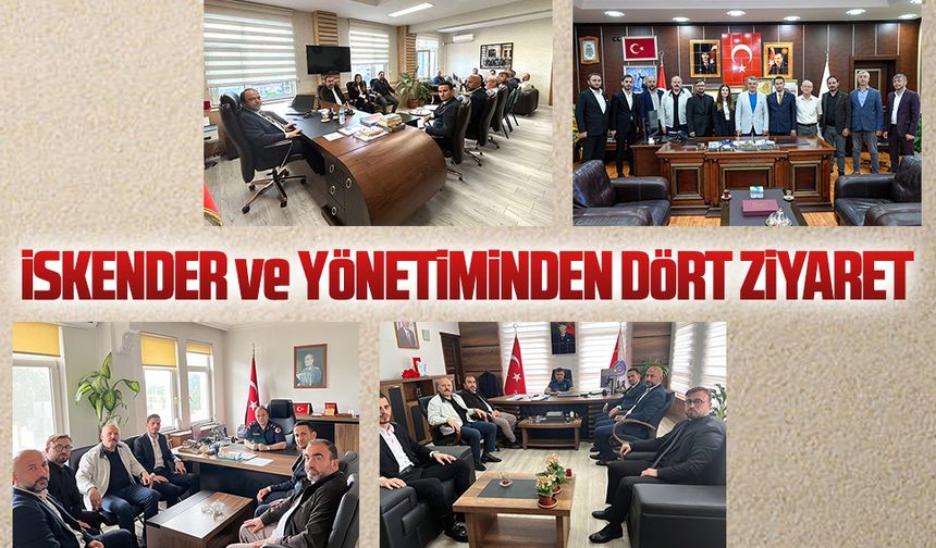 Yeniden Refah Karasu İlçe Başkanı İskender ve yönetiminden protokole nezaket ziyareti