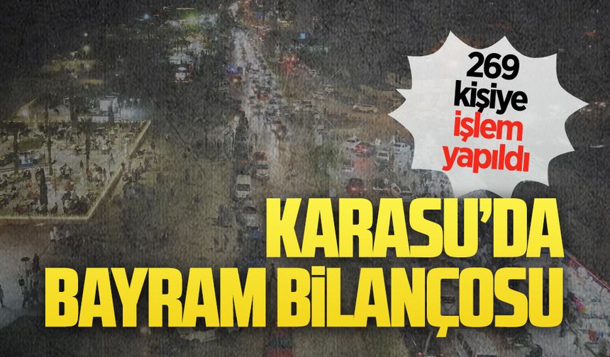 Karasu’da bayram bilançosu