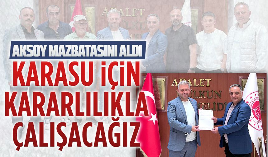 Murat Ali Aksoy mazbatasını teslim aldı