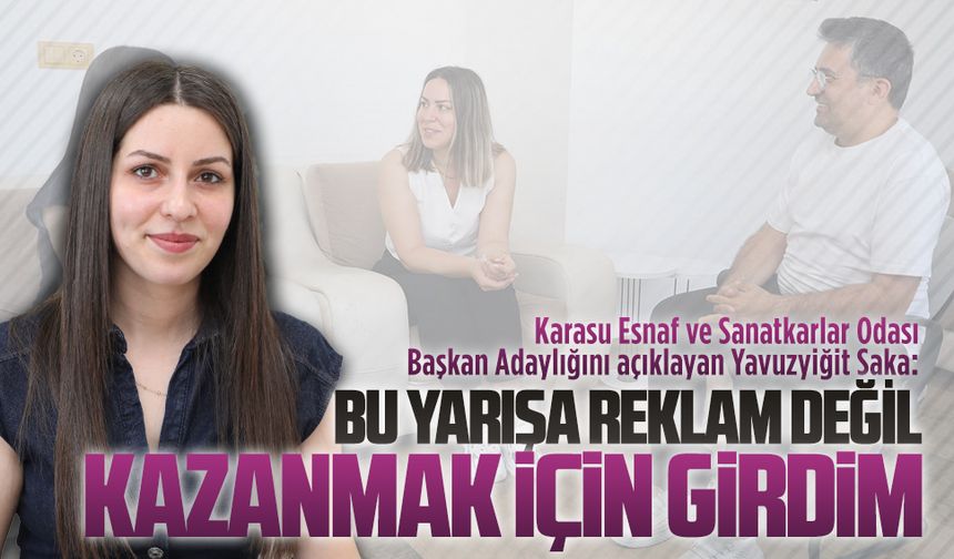 Yavuzyiğit Saka: Bu yarışa reklam değil, kazanmak için girdim