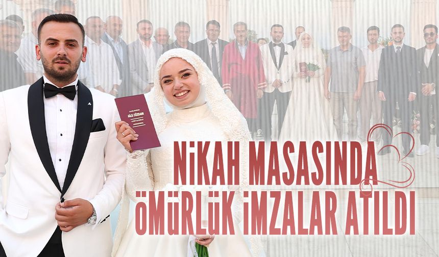 Aysel ve Mücahit’in kalpleri birleşti
