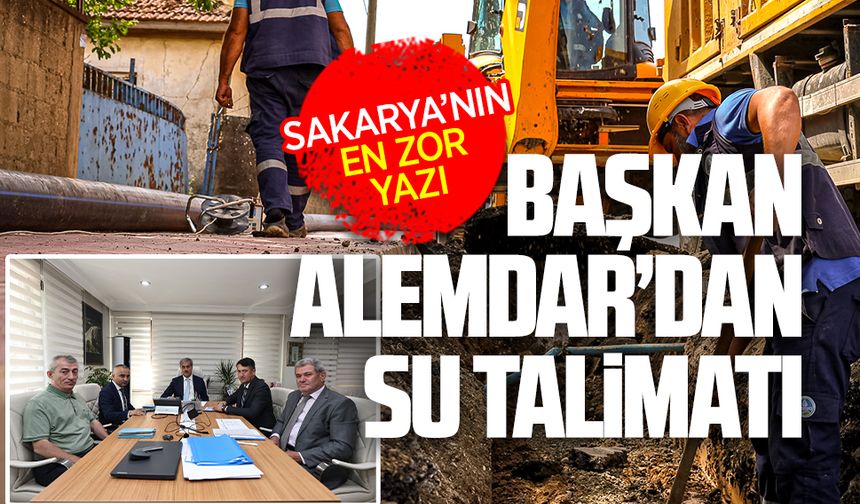 Başkan Alemdar’dan su talimatı: “Kesintisiz çalışacağız”