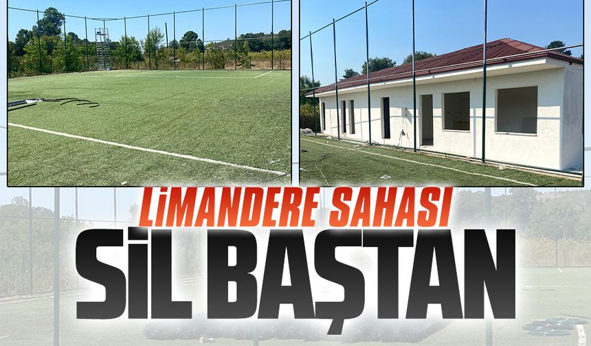 Limandere sahasında hummalı çalışma