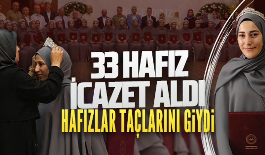 Karasu’da hafızlar icazet aldı