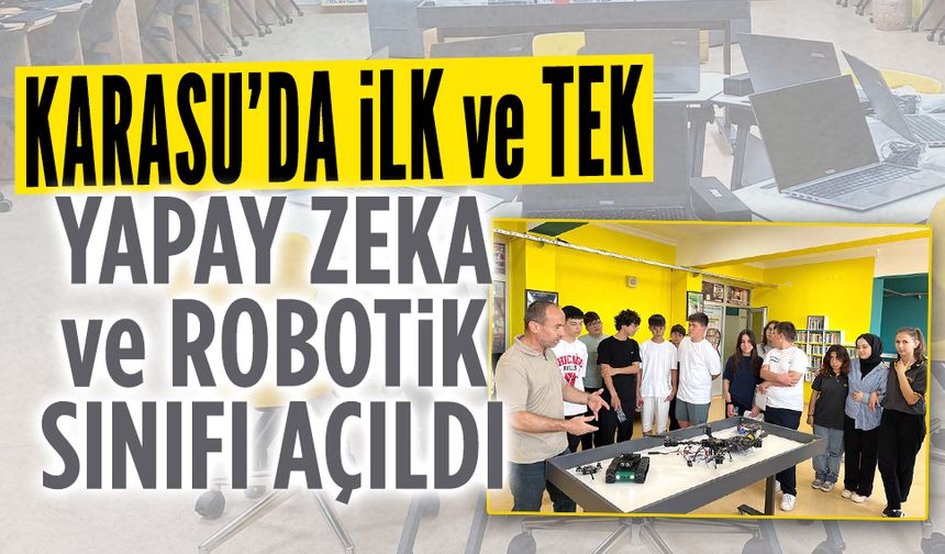 Abanoz Lisesi’nde Yapay Zeka ve Robotik Sınıfı açıldı
