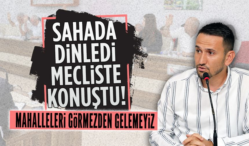 Hakkı İskender, mahallelerin sorunlarını meclise taşıdı