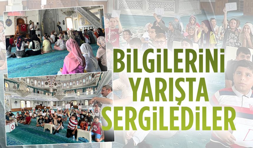 Yaz Kur’an Kursu öğrencilerinden dönem sonu yarışması