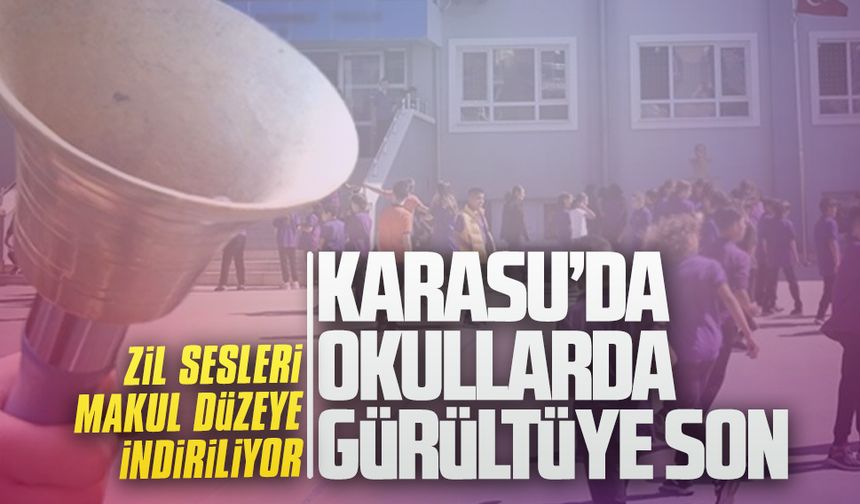 Karasu’da okullarda gürültüye son