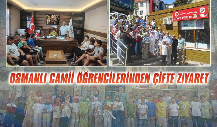 Osmanlı Camii öğrencilerinden müftülük ve kitabevi ziyareti